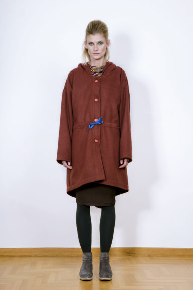 Bell coat burgundy