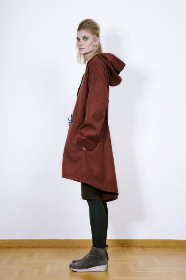 Bell coat burgundy